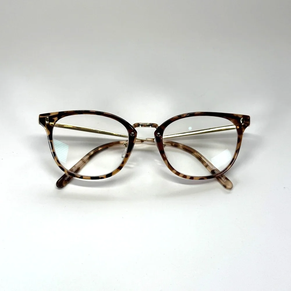 GlassesShop 811125‎ Eyeglasses Frame Only 50-22-145 Cat Eye Tortoise Shell Gold